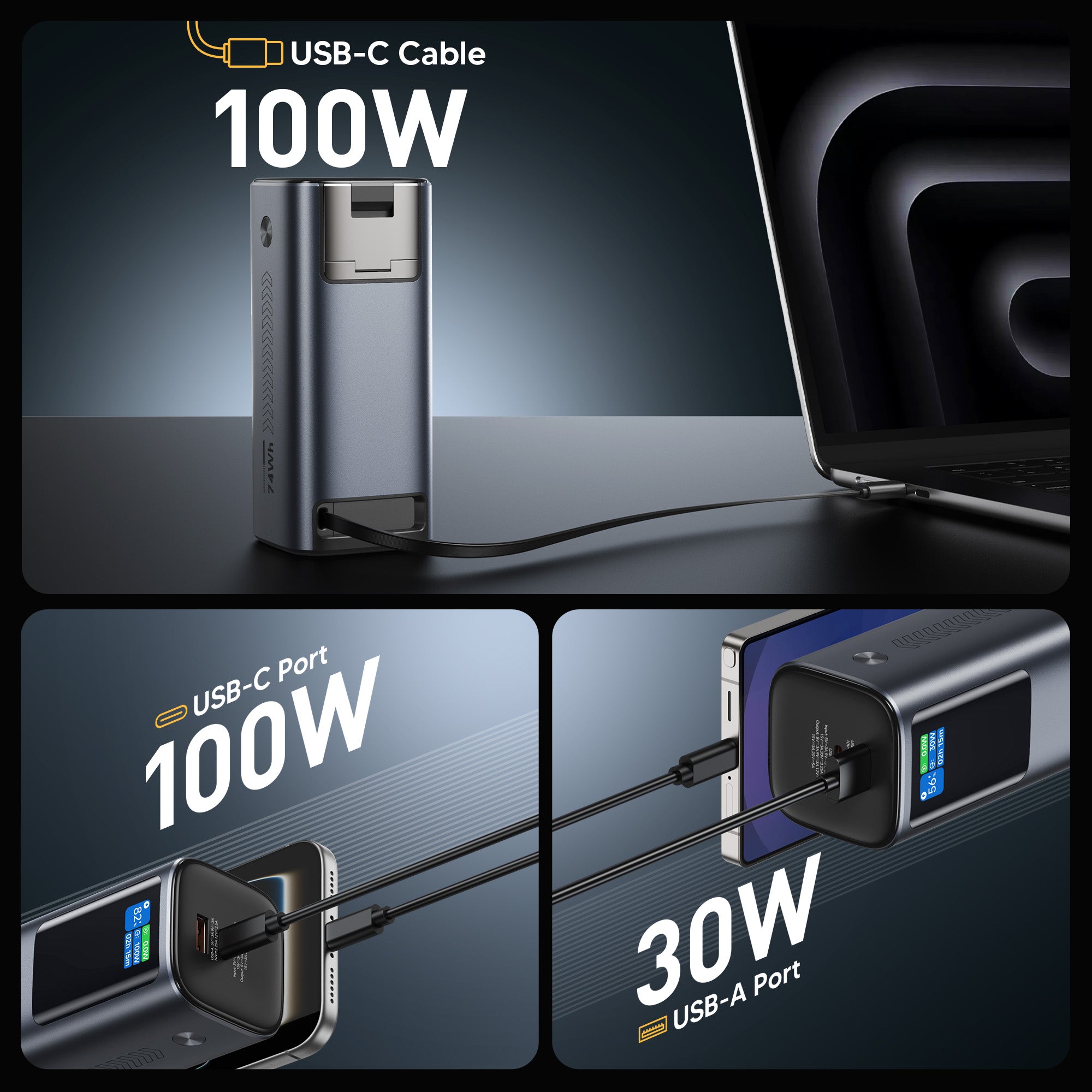 Retractable Cable Power Bank