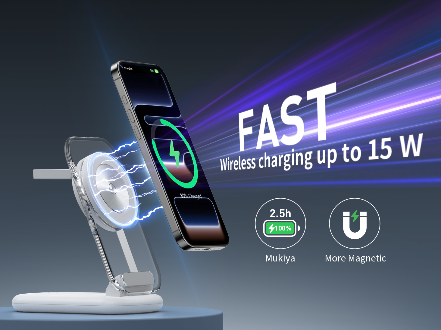 3-in-1 Magnetic Wireless Charger