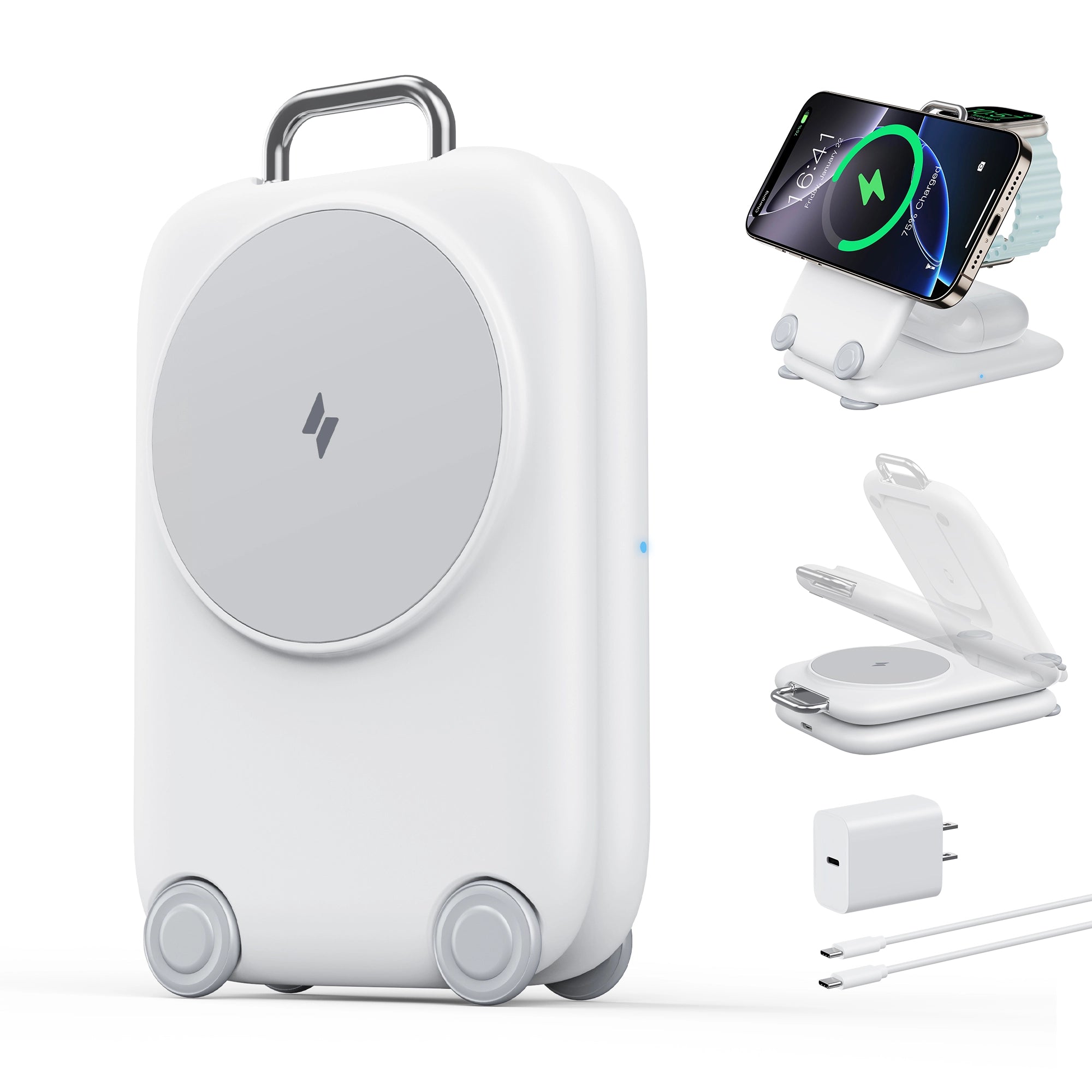 Suitcase  Magnetic Wireless Charger