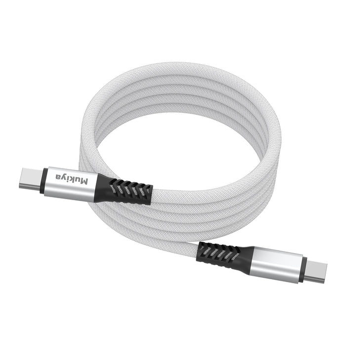 100W Magnetic Snap-to-Shape USB-C Cable