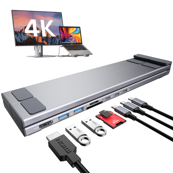 Mukiya USB-C Laptop Dock Stand – Everyday Connectivity | Essential