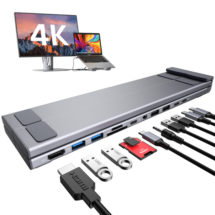 Mukiya USB-C Laptop Dock Stand – Everyday Connectivity | Creator