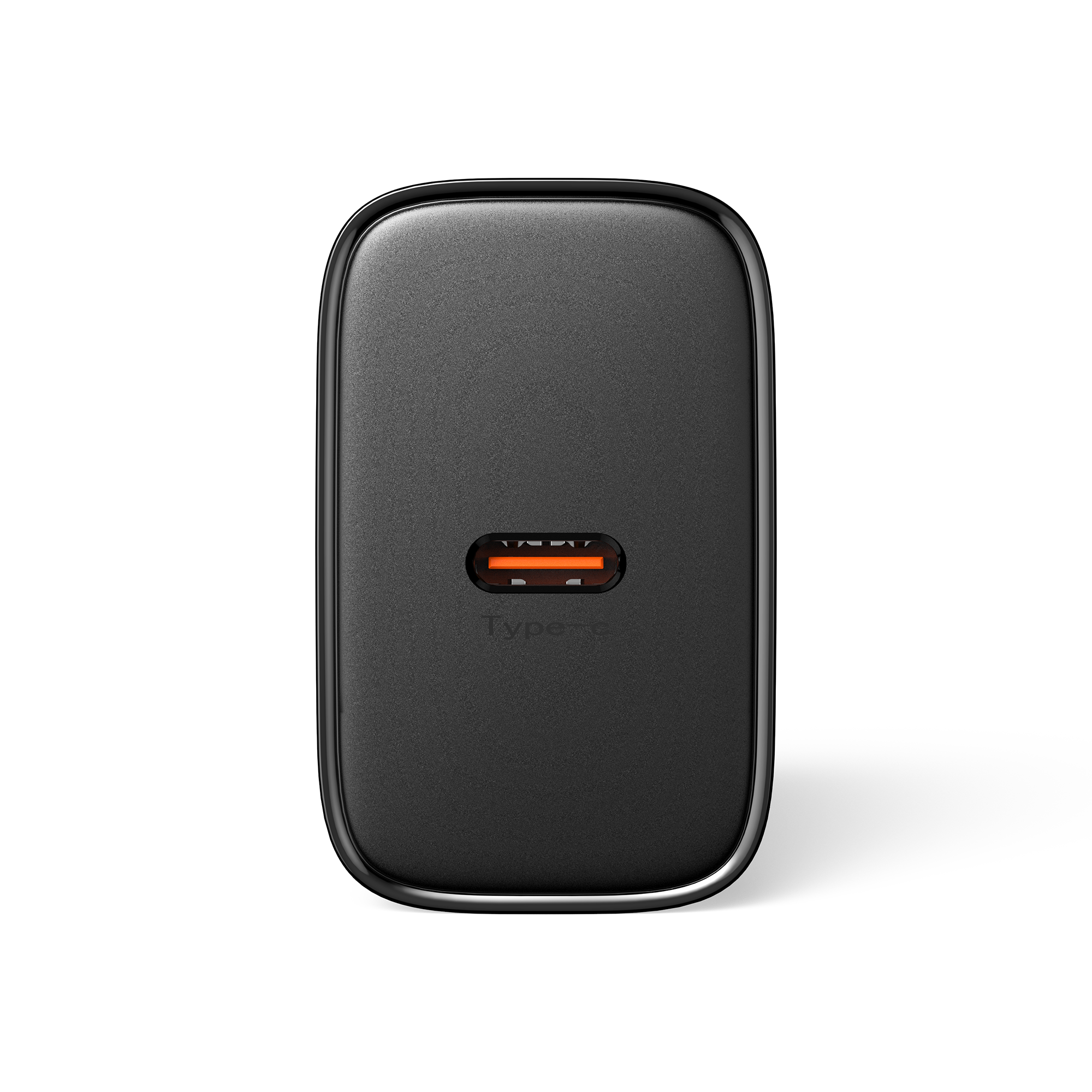 Close-up of High-Speed USB-C Power Delivery Port on Mukiya Matte Black 45W Wall Charger